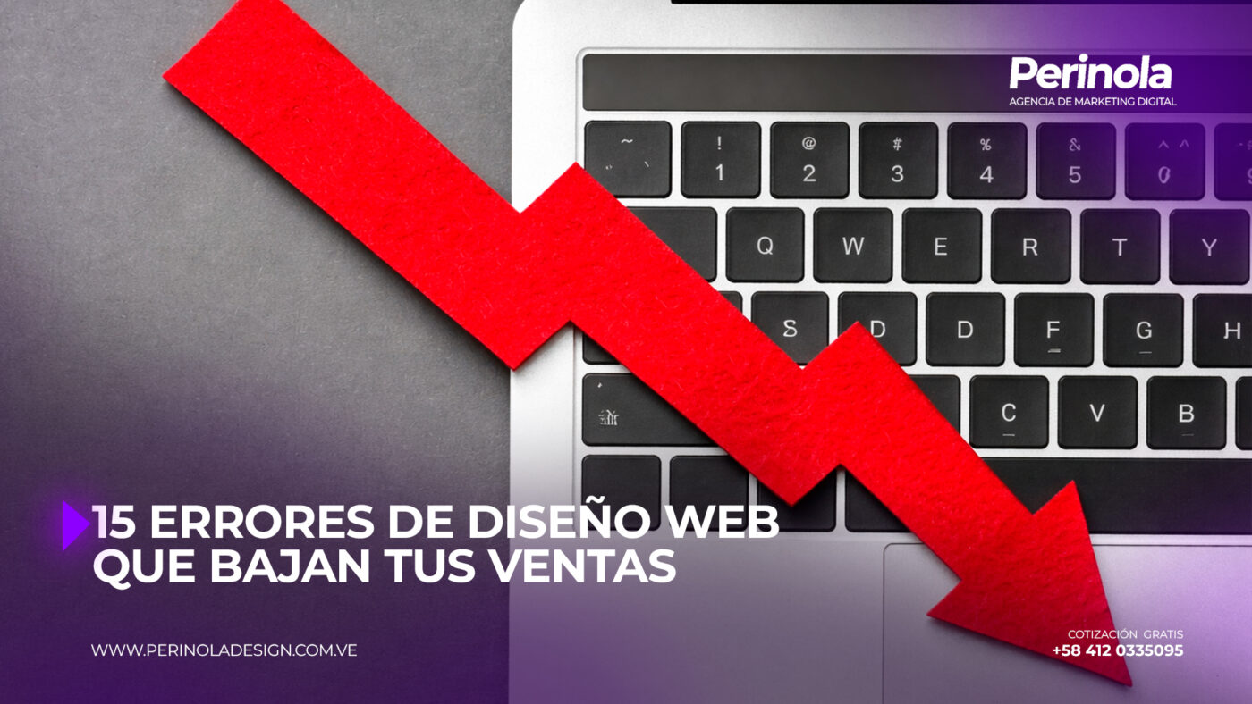 15 Errores de diseño web que bajan tus ventas (y cómo arreglarlos)