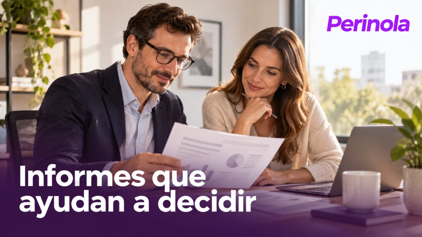 Dirección revisando un informe de marketing
