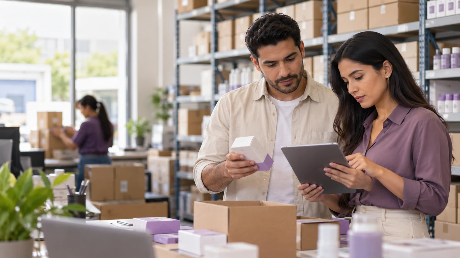 Escena ilustrativa: equipo comercial de una distribuidora.