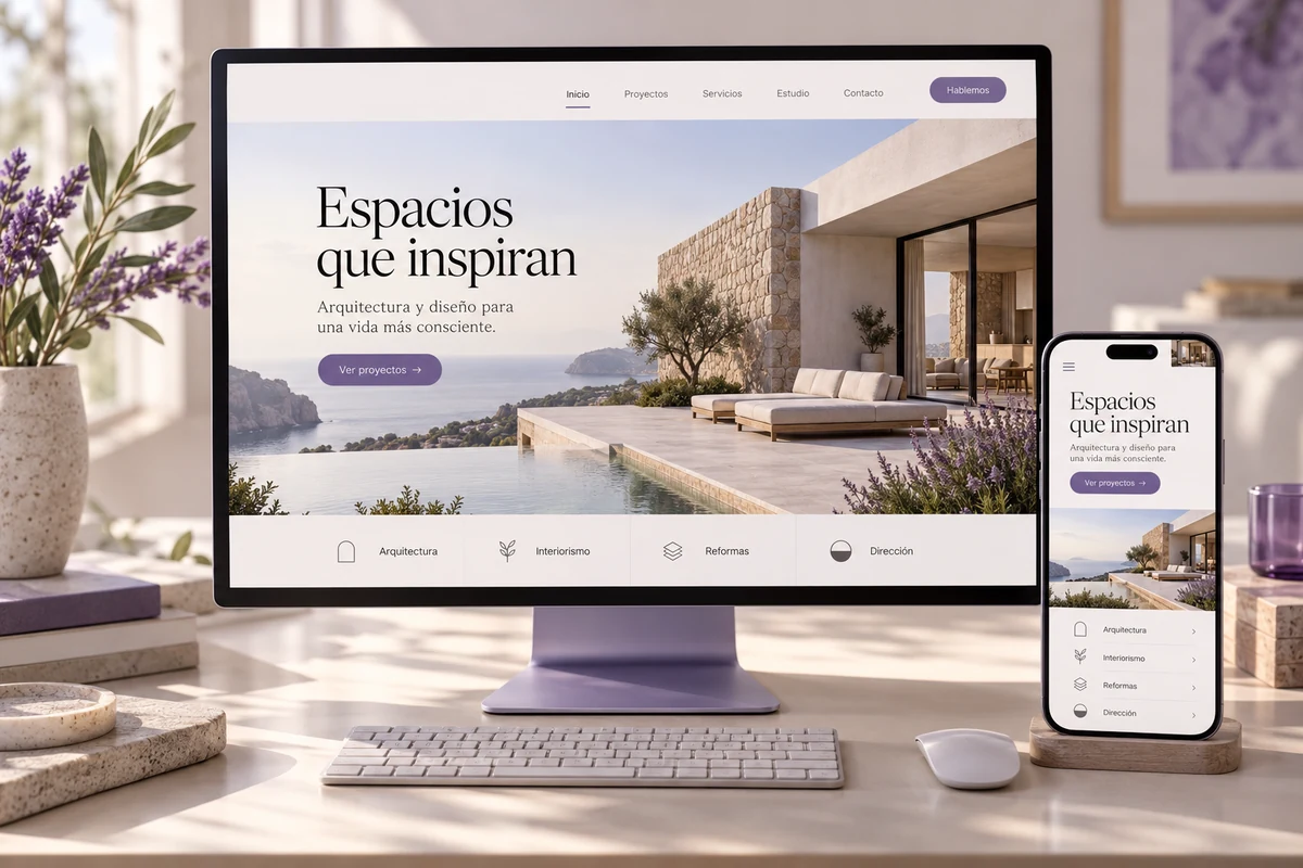 Composición conceptual de diseño web