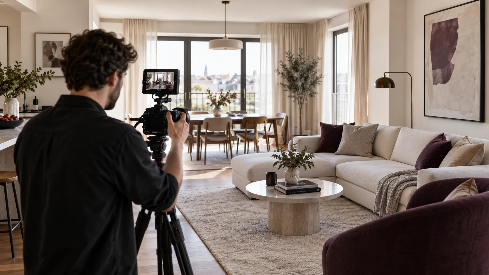 Producción de video en un espacio construido